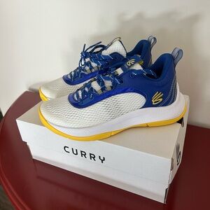 Under Armour Blue and White Sneakers with Modern Design